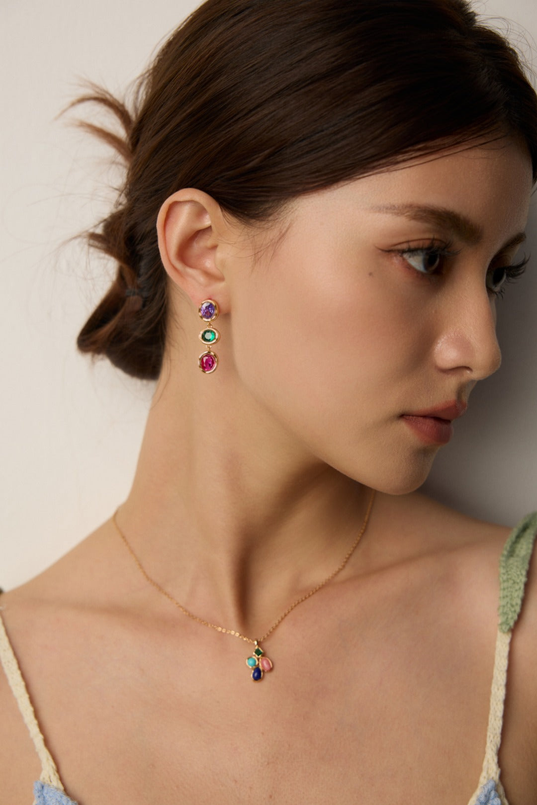 Melody Series - Summer Prism Stone Pendant Necklace