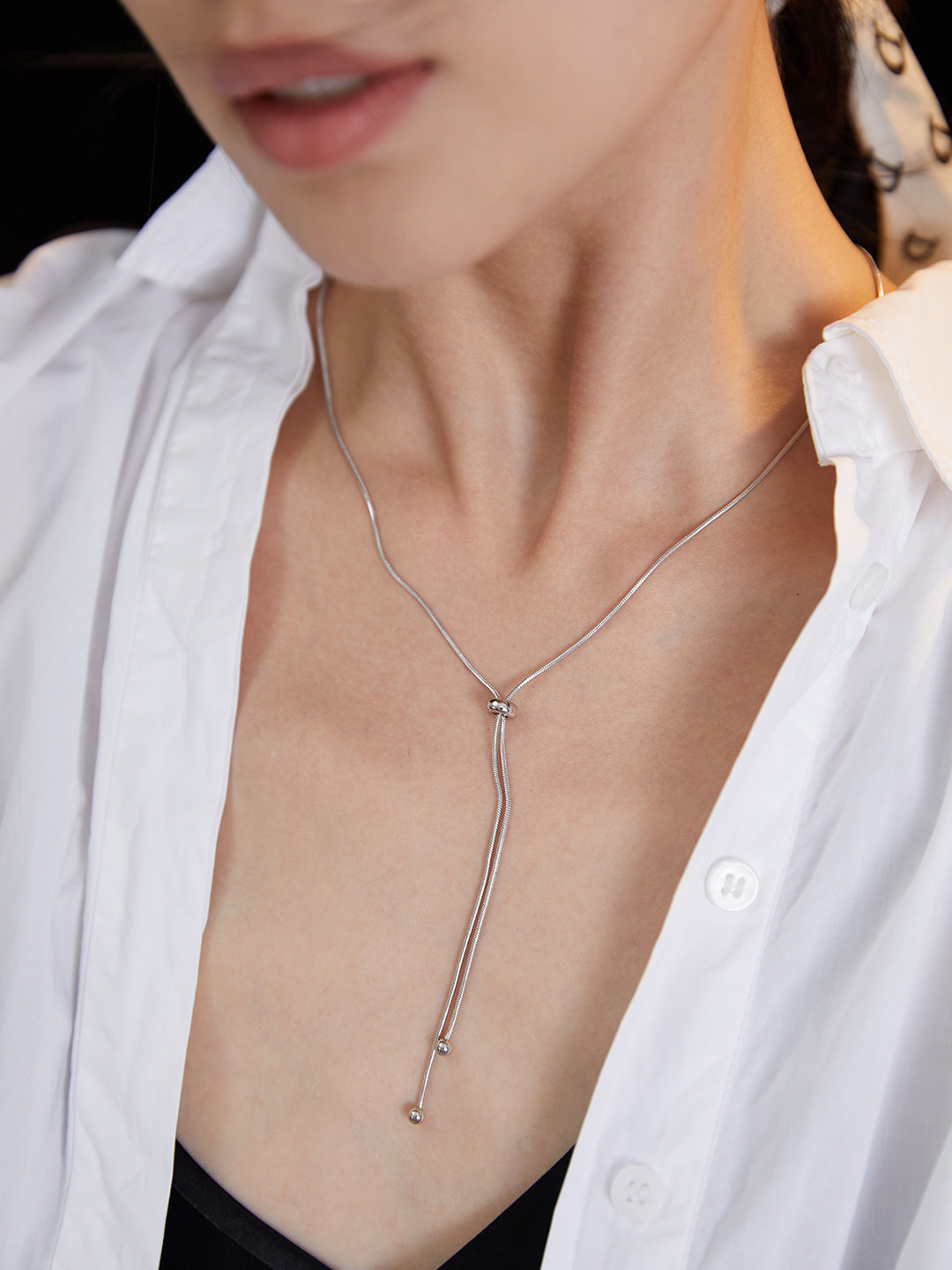 Minimalist Tie Necklace