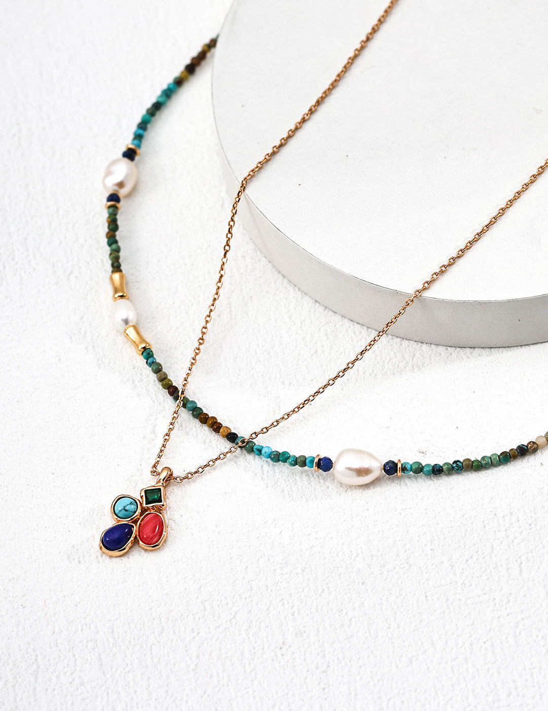 Melody Series - Summer Prism Stone Pendant Necklace