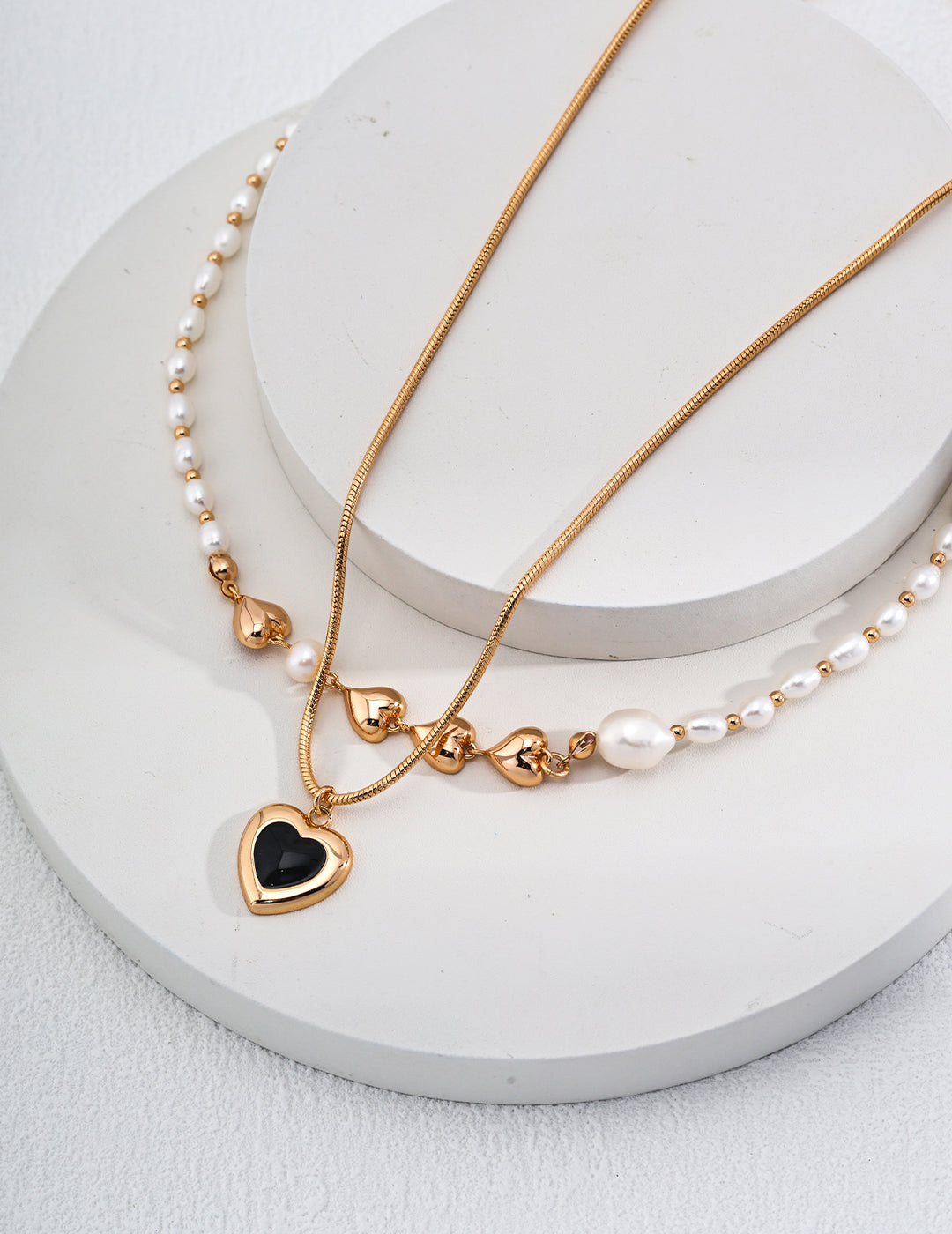 Melody Series - Pearl Heart Necklace