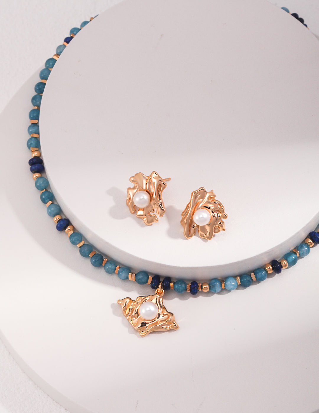 Vintage Lovers' Amazonite Necklace