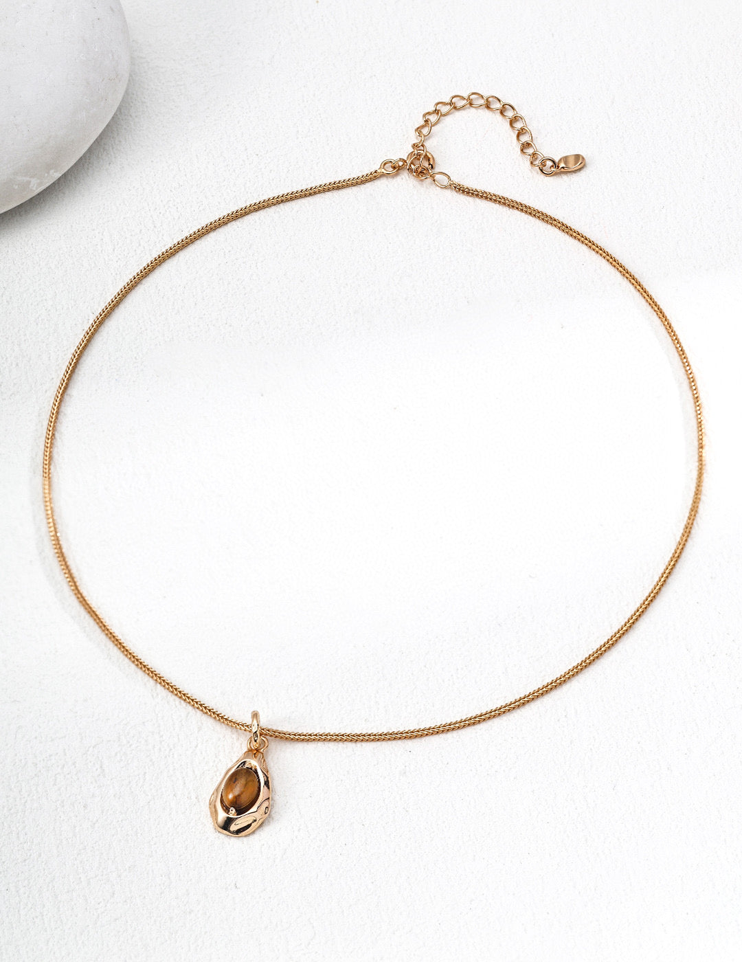 Vintage Lovers' Energy Stone Pendant Necklace