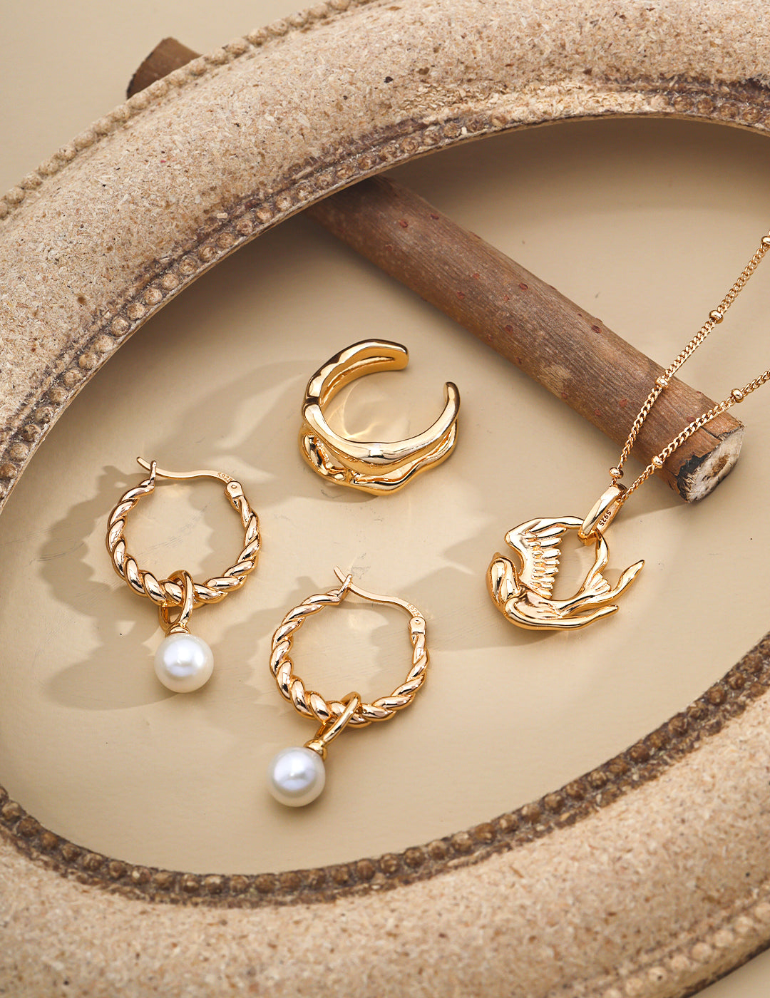 18k gold vermeil jewellery, jewelry