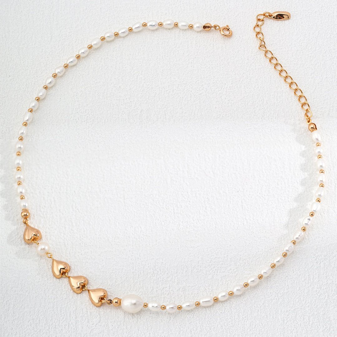 Melody Series - Pearl Heart Necklace