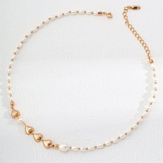 Melody Series - Pearl Heart Necklace