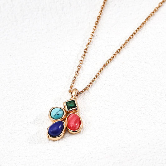 Melody Series - Summer Prism Stone Pendant Necklace
