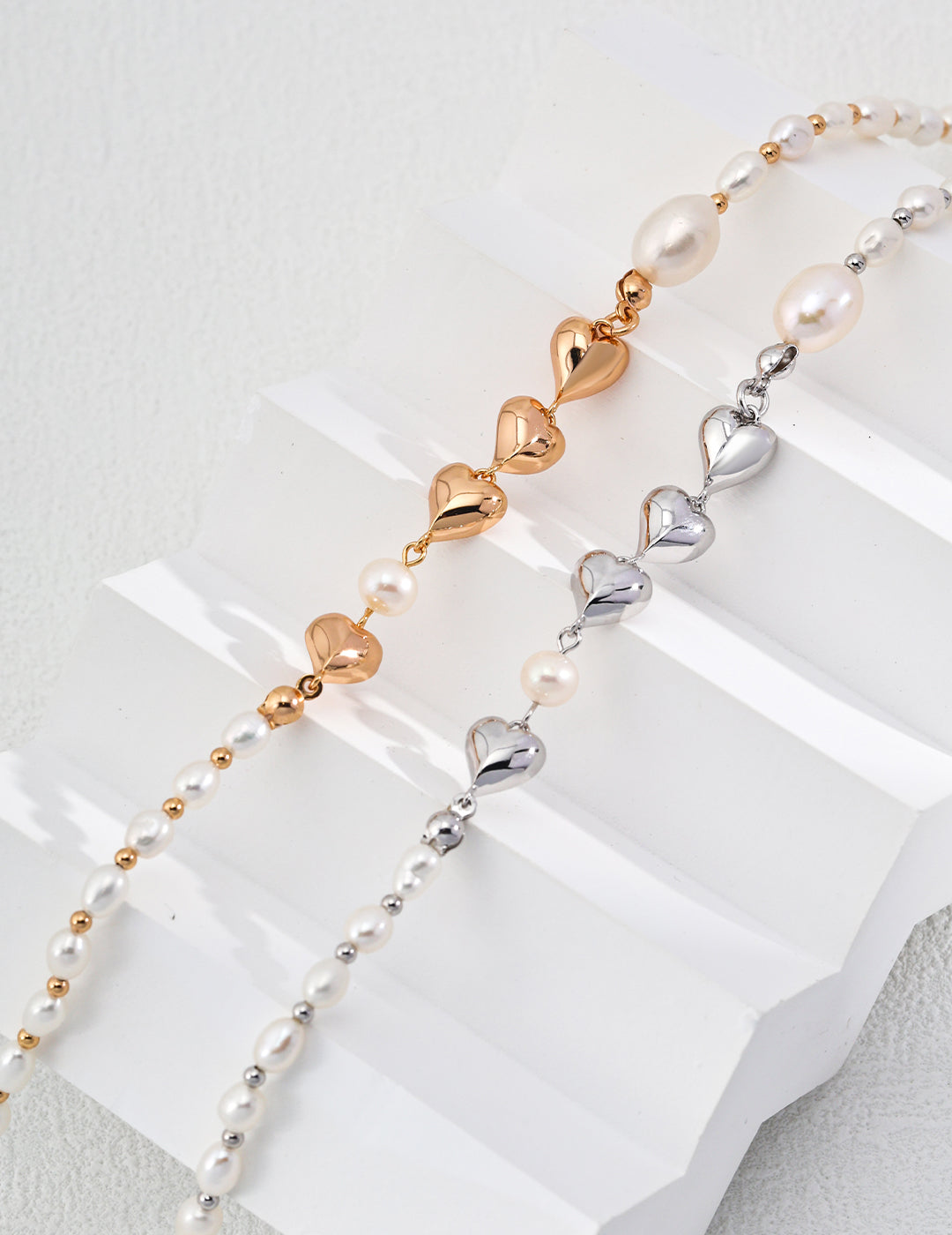 Melody Series - Pearl Heart Necklace