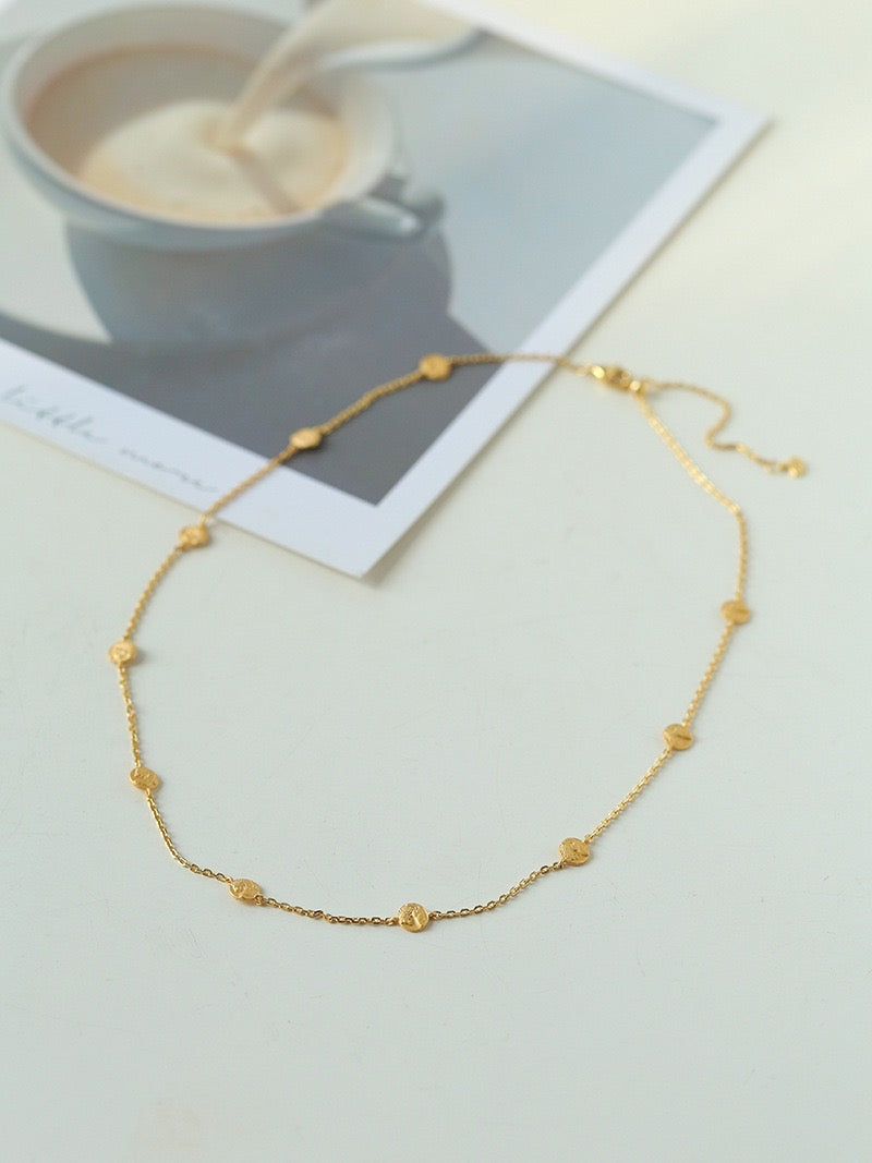 Melody Series - Gold Vermeil Mini-Coin Necklace