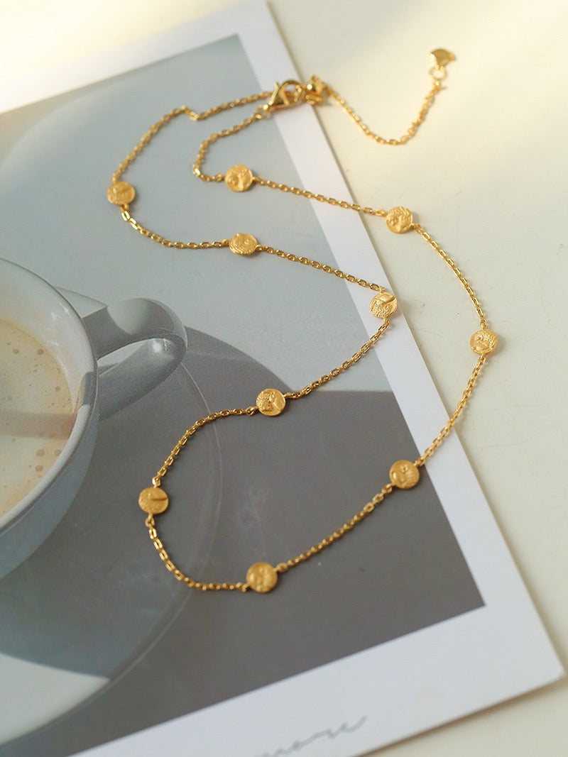 Melody Series - Gold Vermeil Mini-Coin Necklace