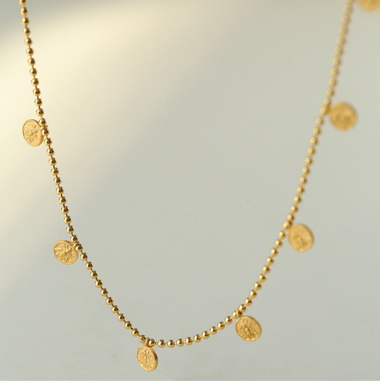 Melody Series - Gold Vermeil Mini-Coin Necklace