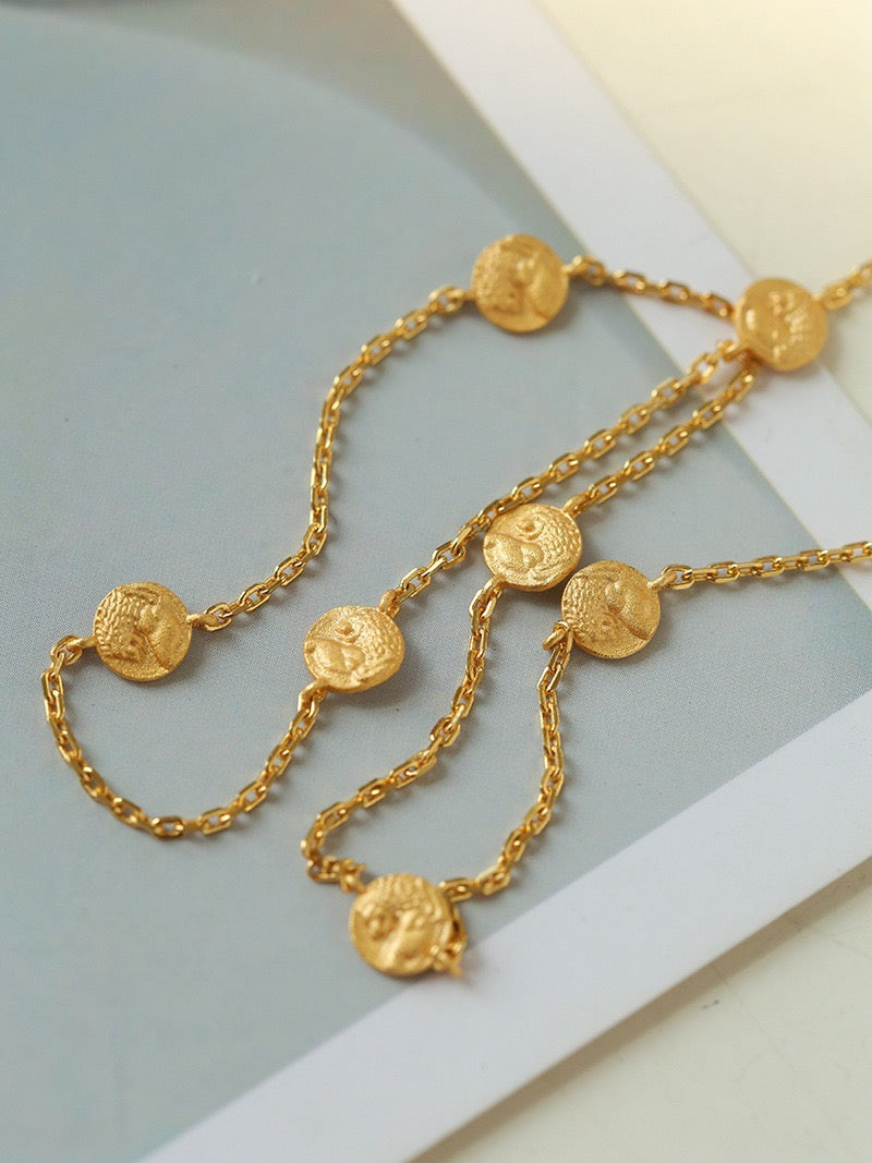 Melody Series - Gold Vermeil Mini-Coin Necklace