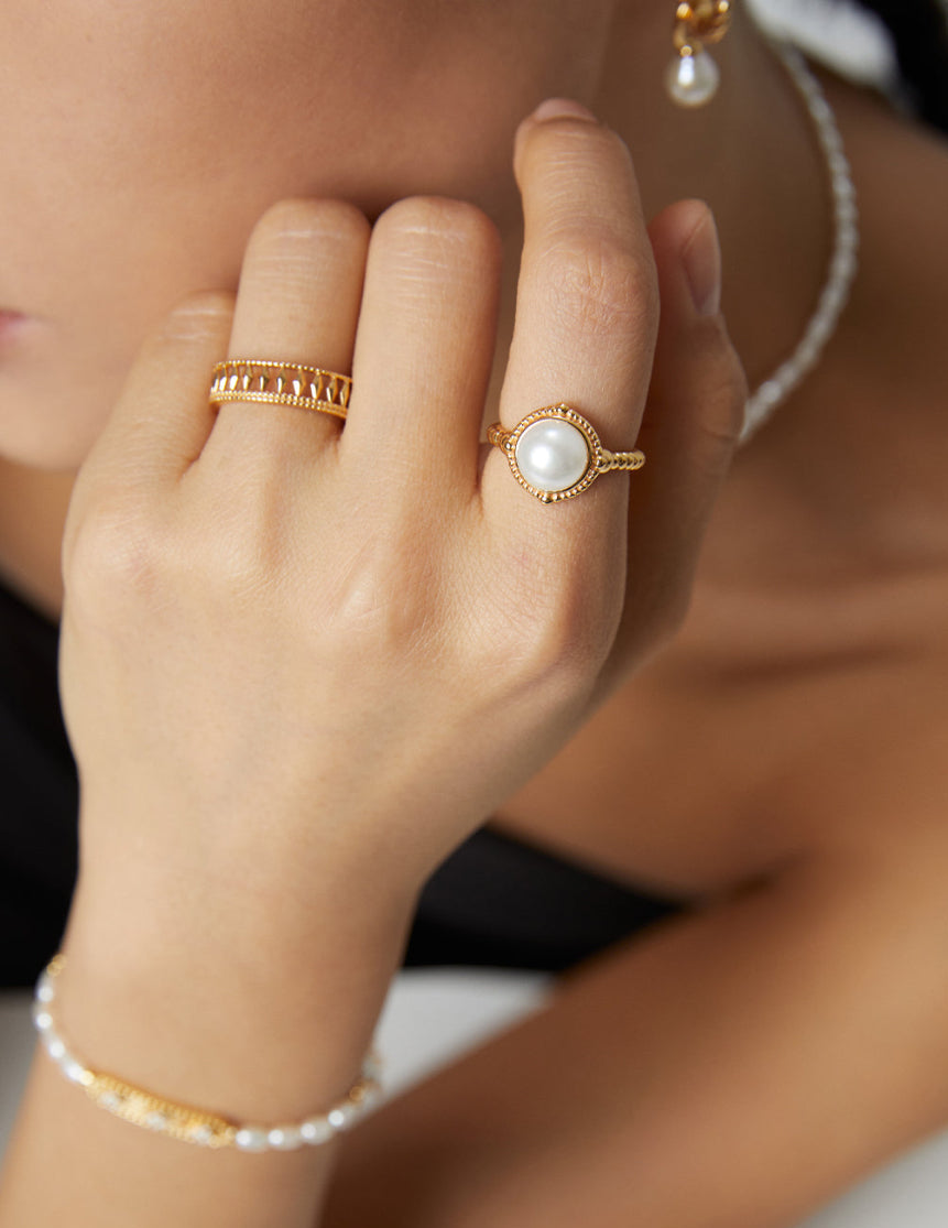 Elegance Series - Pearl Glamour Ring