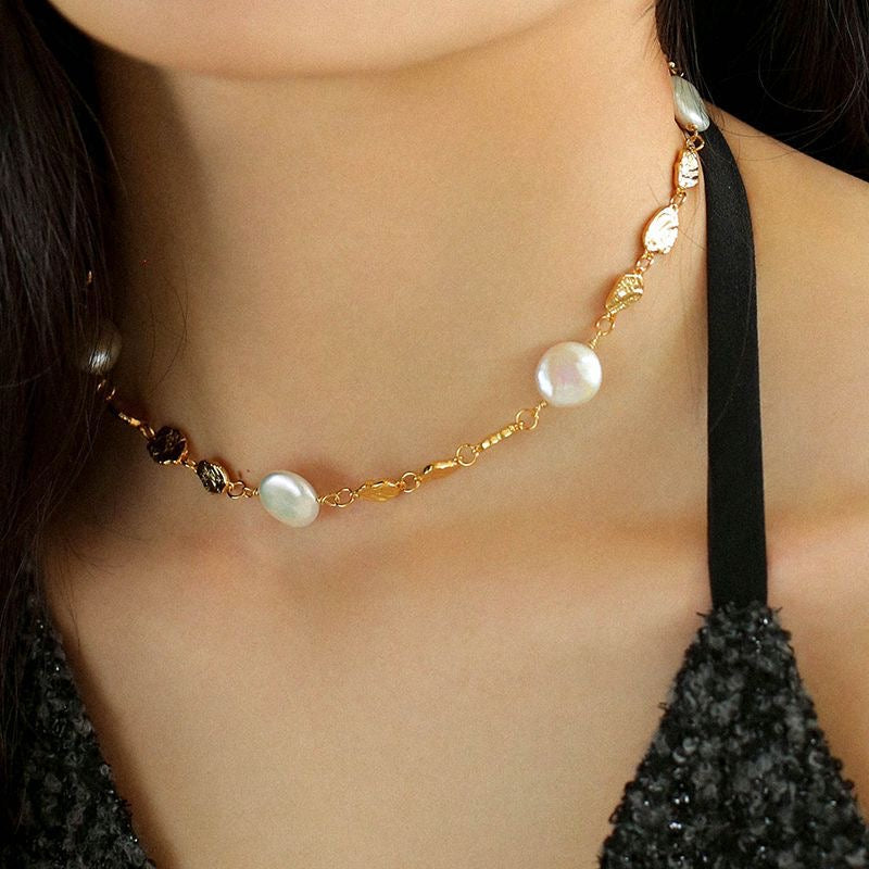 Melody Series - 18K Gold-Plated Freshwater Pearl Necklace