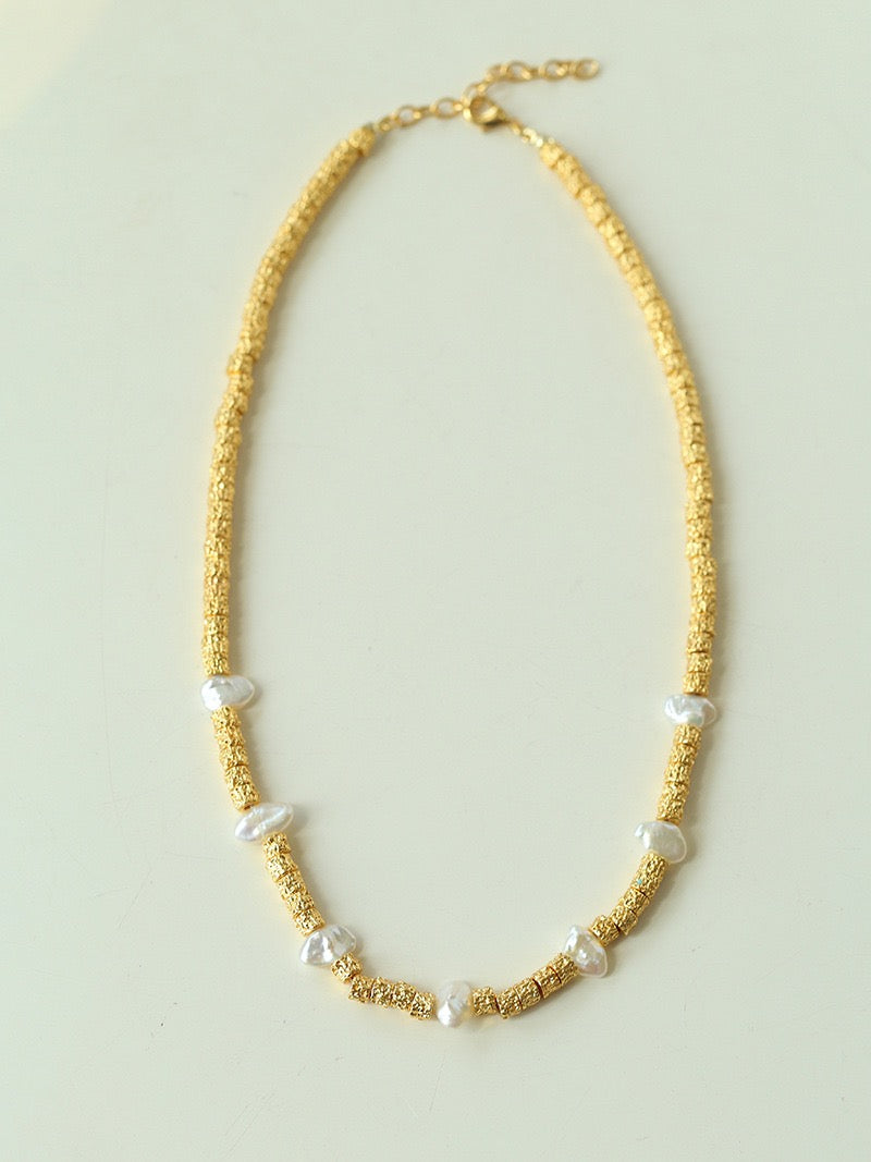 Melody Series - Keshi Pearl Sparkle Necklace