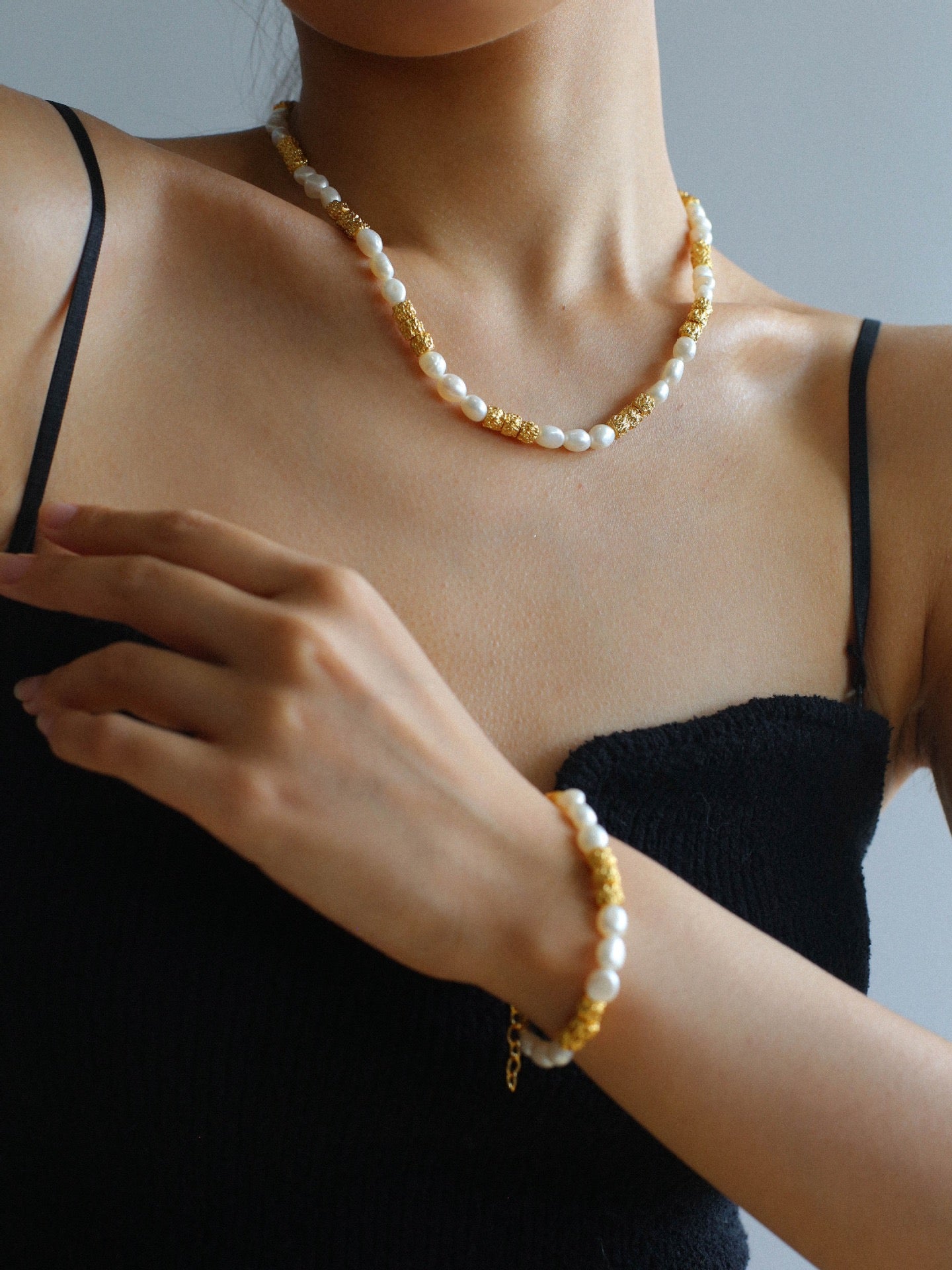 Melody Series - Baroque Pearl 18K Gold-Plated Bracelet