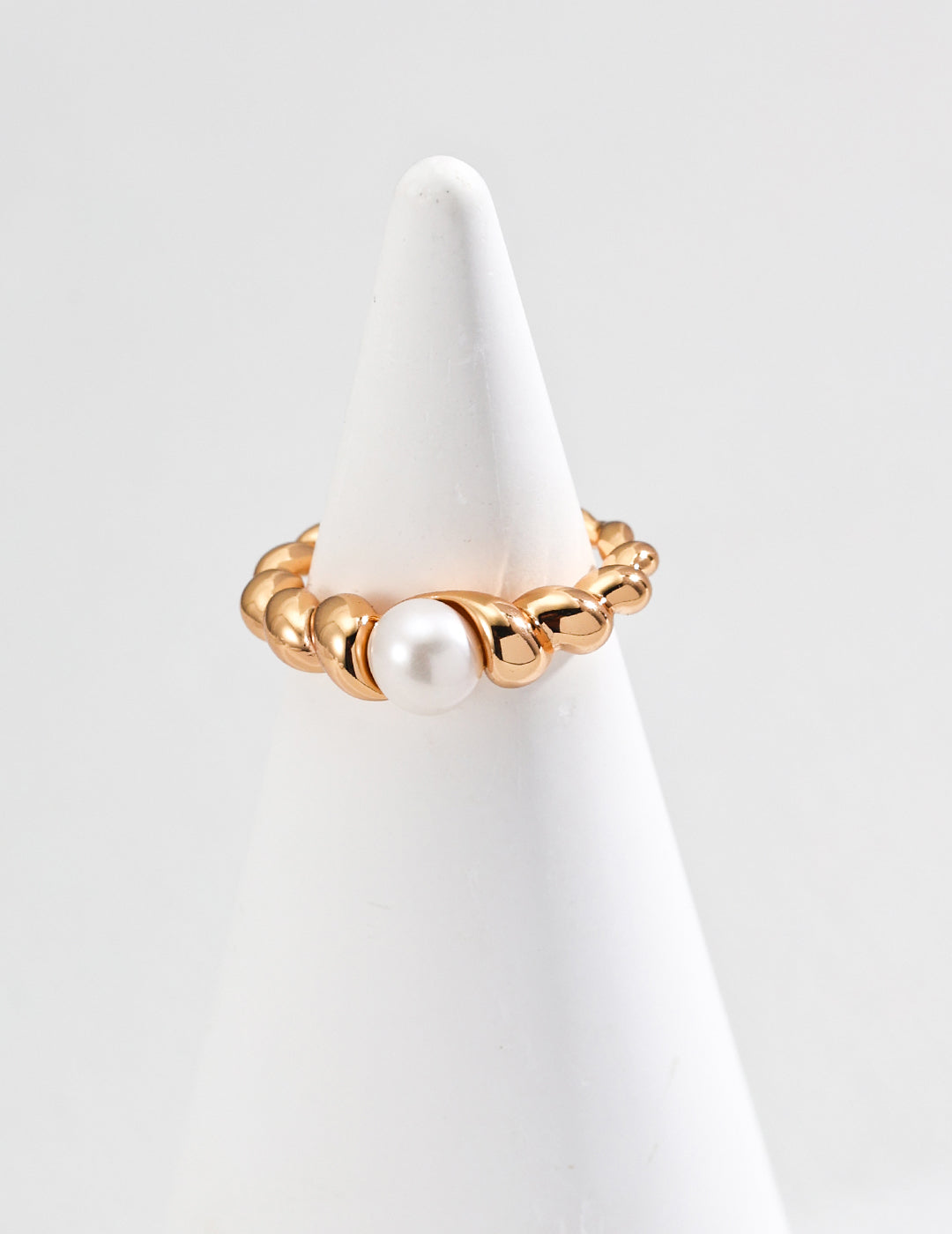 Minimalist Pearl Rope Ring